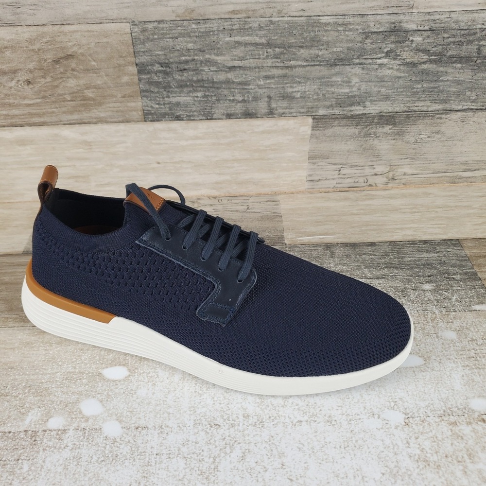 Wolf & Shepherd SwiftKnit Derby Womens Shoes Sz‎ 8 Navy White Lace Up Sneaker